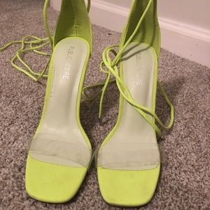 Public Desire Neon Green Heel